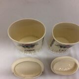 complete series Art Deco spice pots
