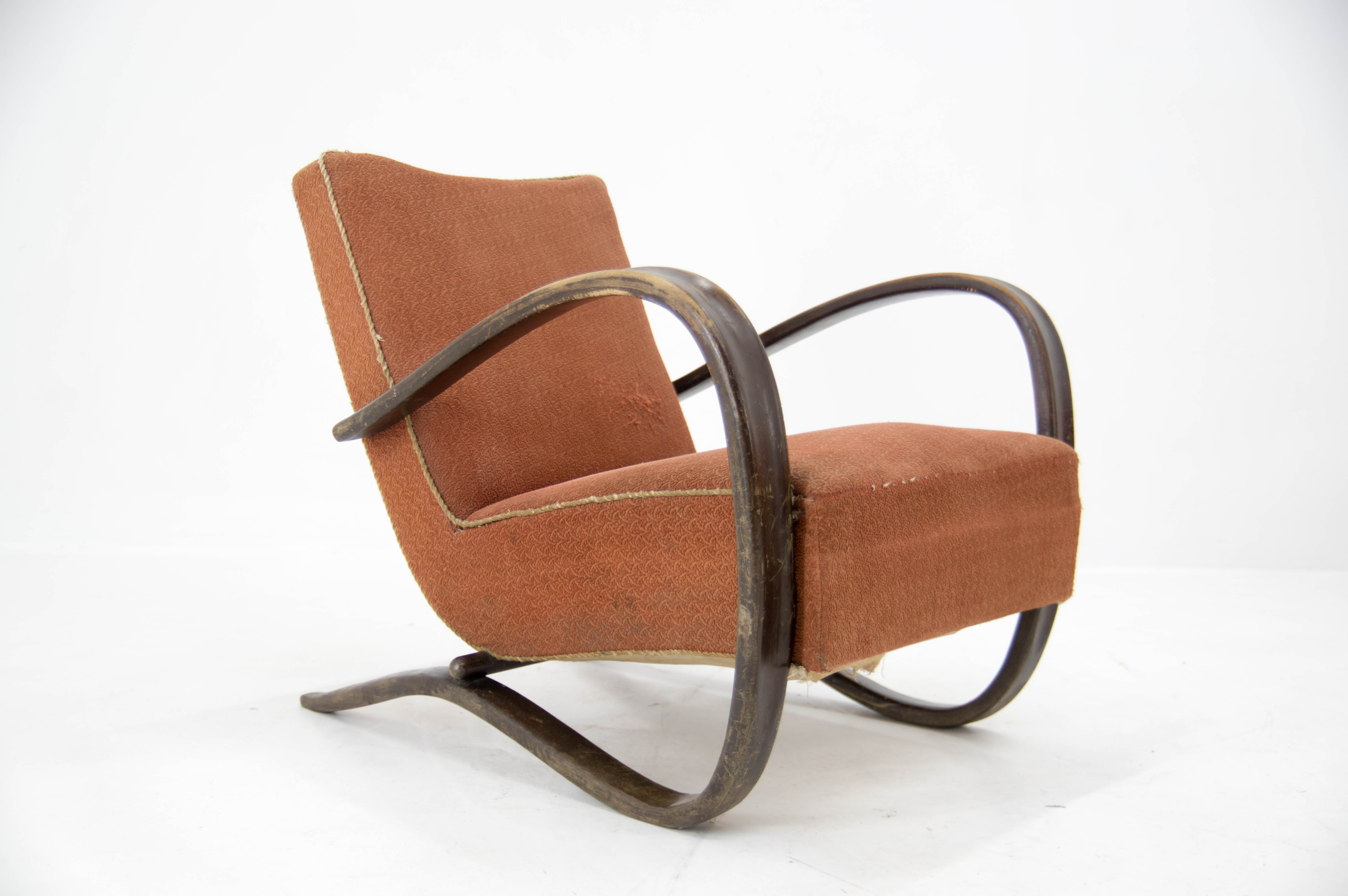 Armchair H 269 by Jindřich Halabala, 1940s