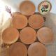 Set of 8 flat plates in Chantilly Longchamp sandstone France vintage