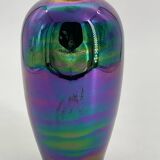 Vintage mercurized ceramic vase