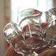2 Old Crystal Salt Cellars Signed Daum