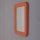 Miroir mural vintage orange par Carrara Matta, années 1970