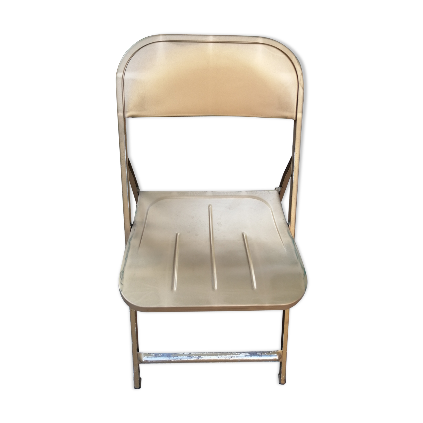 Metal folding chair