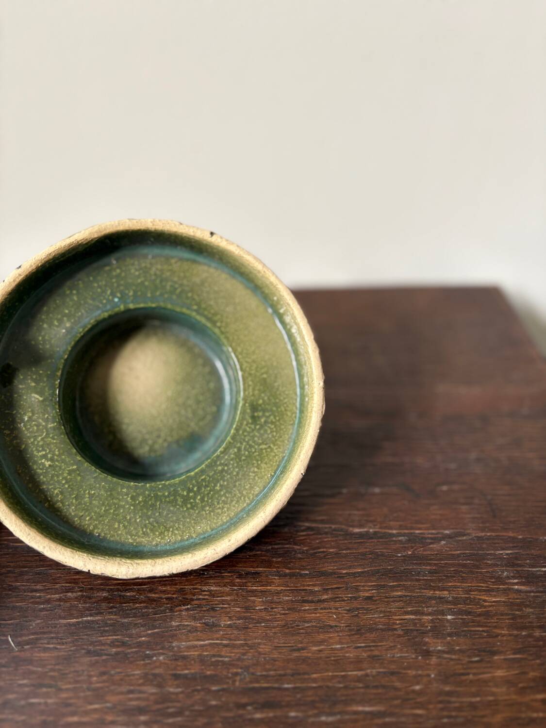 Pieter Groeneveldt vintage birch bark ceramic candle holder