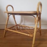 Rattan end table