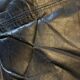 Vintage Black Leather and Chrome Sofa