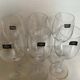 Six crystal goblets from Bohemia.