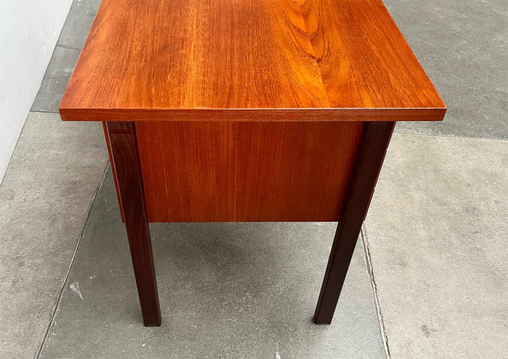 Mid-century modern teak desk by Asko Finland, 1960s.