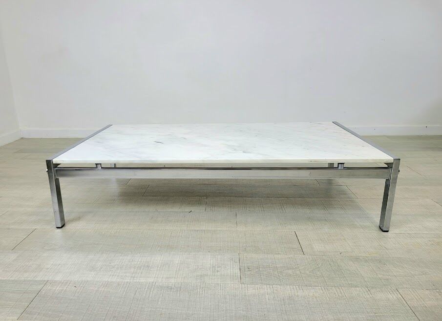 Vintage marble coffee table design J.A.Motte for Airborne 1960