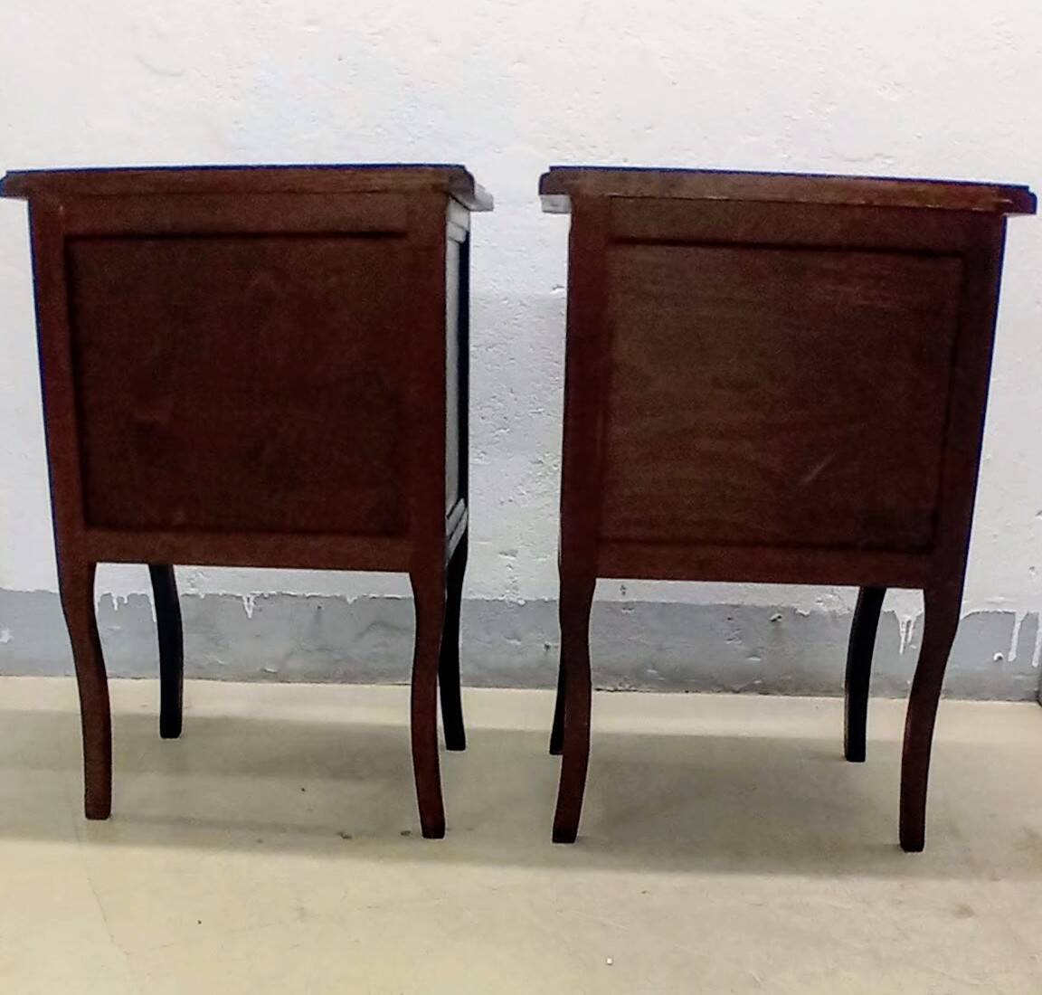 Vintage industrial revamped bedside table (pair)
