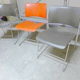 3 chaises Design D. ROWLAND 1964 HOWE 40-4