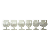Lot de 6 verres à Cognac vintage Villeroy & Boch estampillés