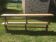 Pair of benches in oak and cherry 250x29x45