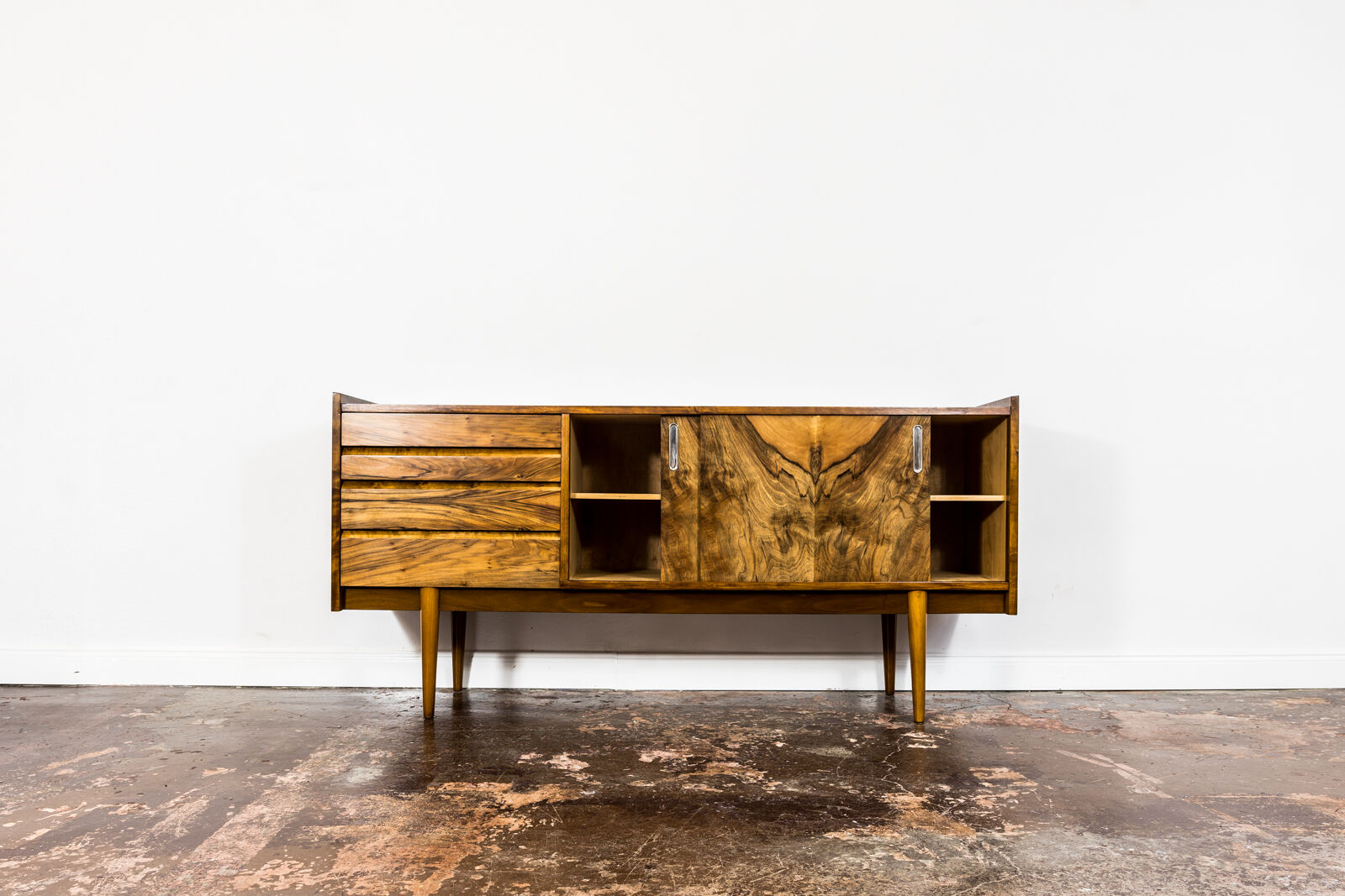 Mid-century modern walnut sideboard 1960's