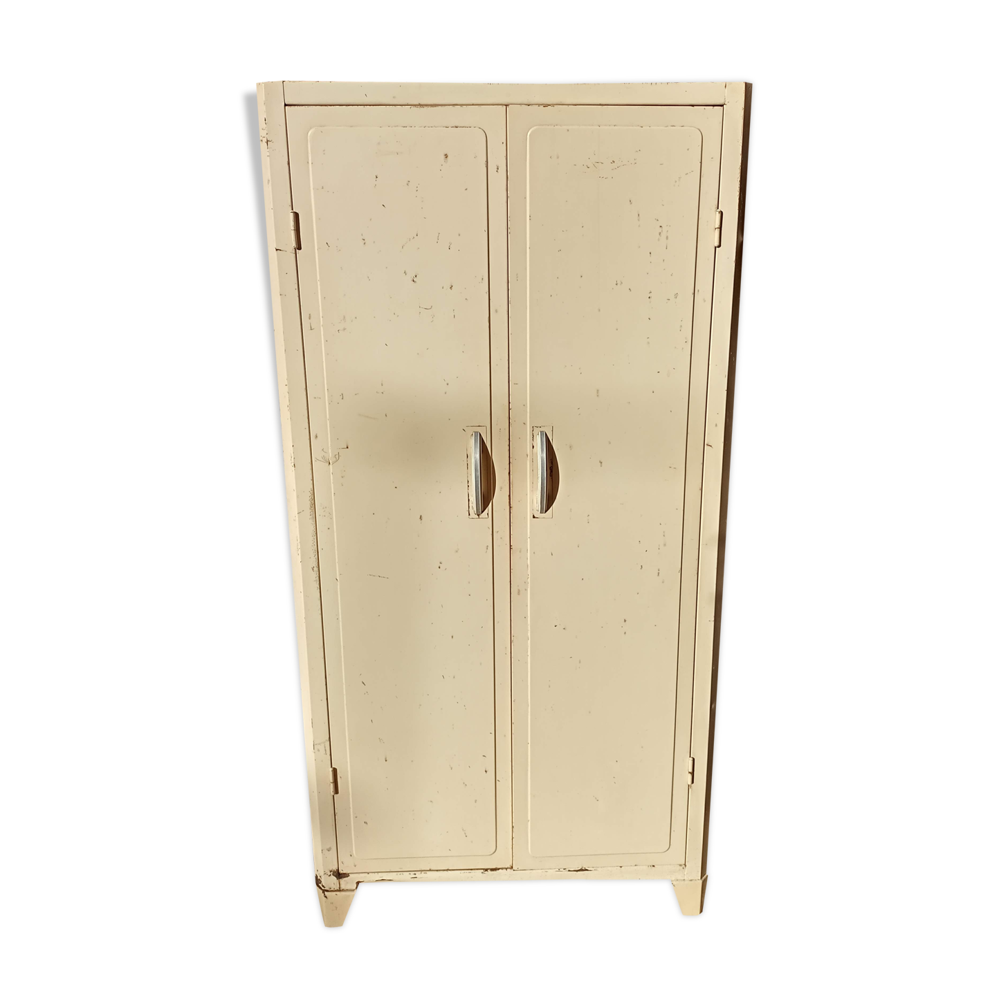 Two-door metal cabinet art deco