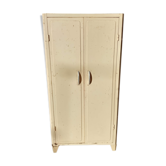 Two-door metal cabinet art deco