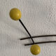 Vintage coat rack 1960 6 ball patères - 50 cm