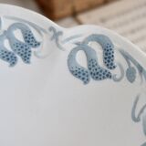 Large pedestal dish - Tircis model - Antique earthenware tableware set from Sarreguemines