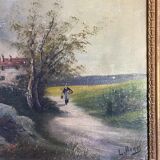 Old Oil on canvas nineteenth