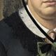 Oil painting on canvas XIX portrait Chevalier d'Eon