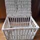 Bleached wicker trunk - toy chest