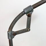 Industrial Grey Enamel Workshop Table Lamp from Siemens, 1950s