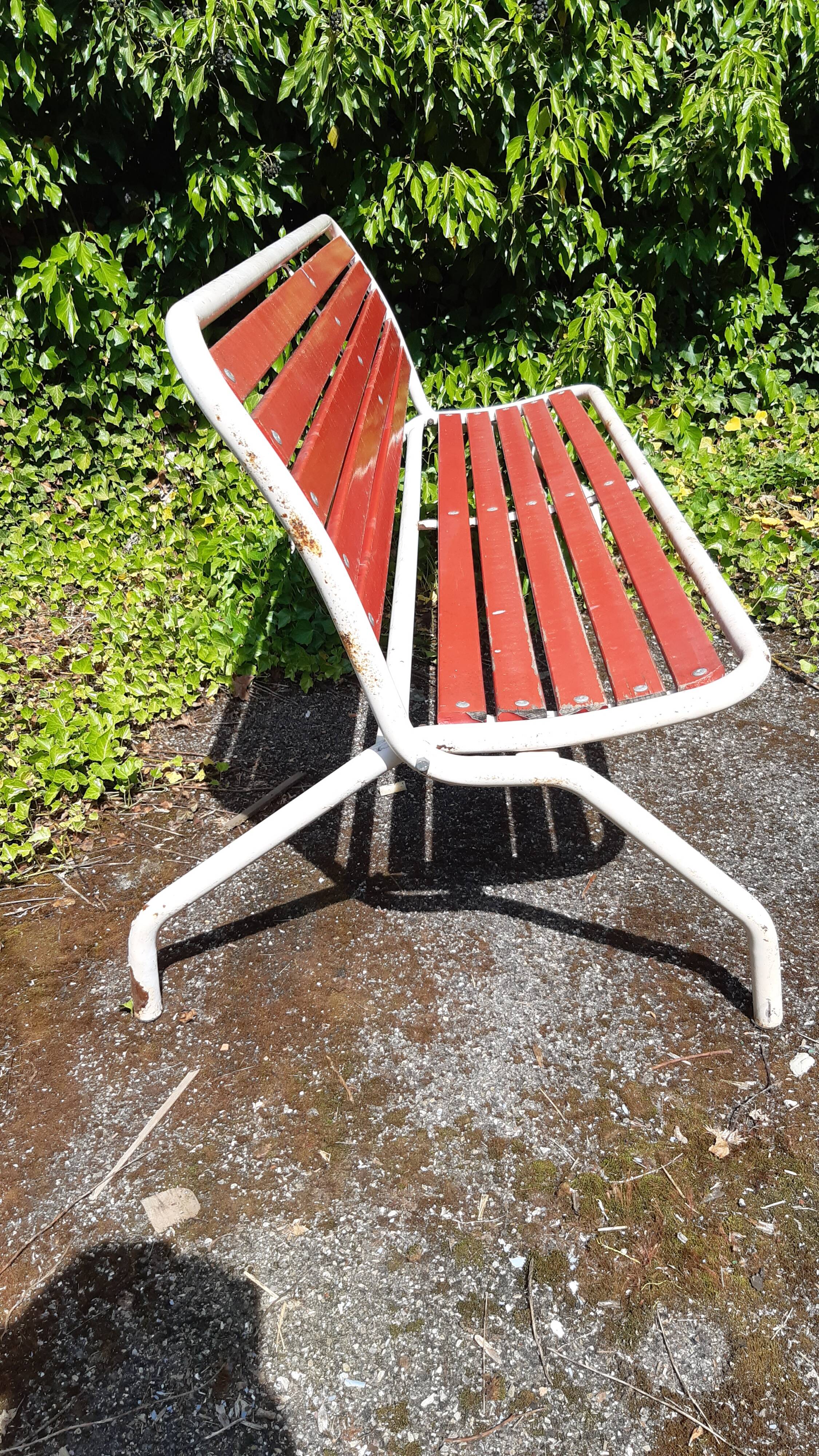 Banc de jardin pliable vintage