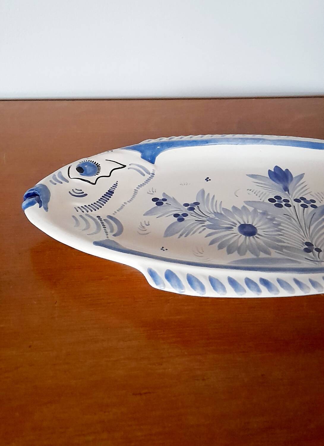 Henriot Quimper fish earthenware dish