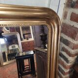 Mirror Louis Philippe 19th gold 144h/106l cms