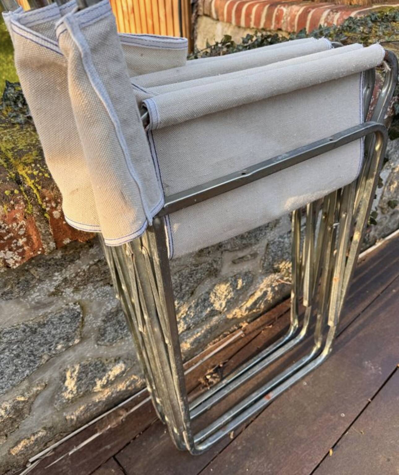 Pair of folding camping chairs