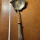 Cuillère à Sauce Art-Nouveau Décor Floral en Argent & Vermeil