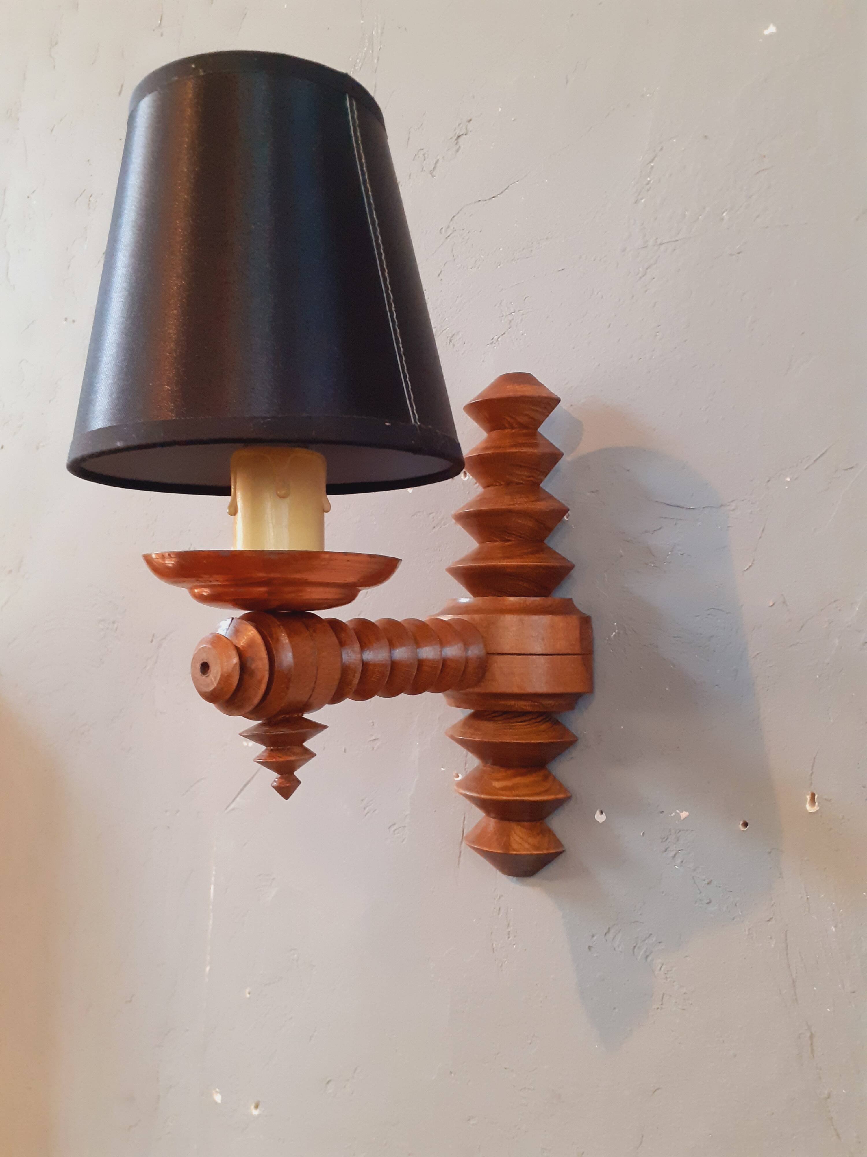 Wall Light 1940s Brutalist Dgl by Charles Dudouyt