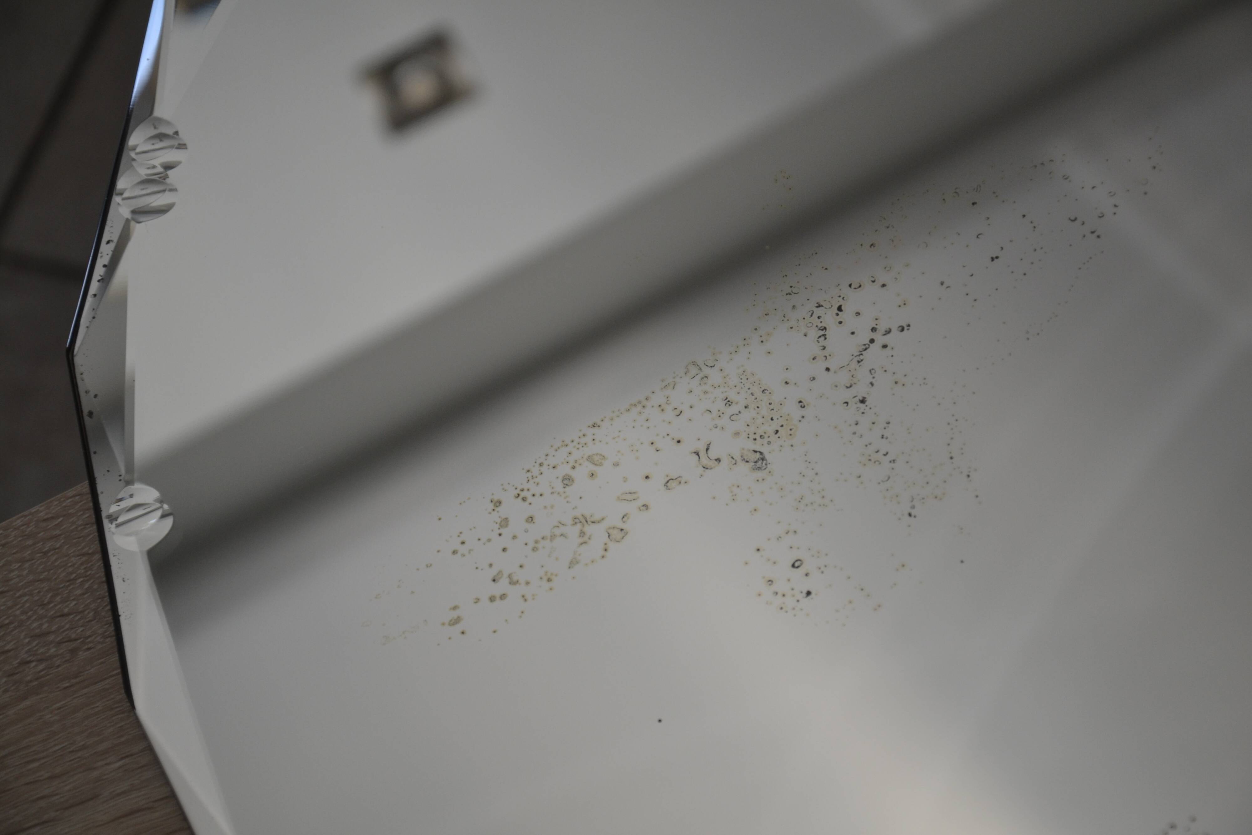 Art Deco beveled chiseled mirror