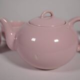 Mid-Century Vintage Tea Set Pastel Pink Porcelain Teapot & Cups, 1960s