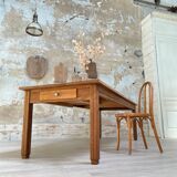 Solid oak dining table
