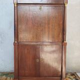 Empire walnut burl secretary