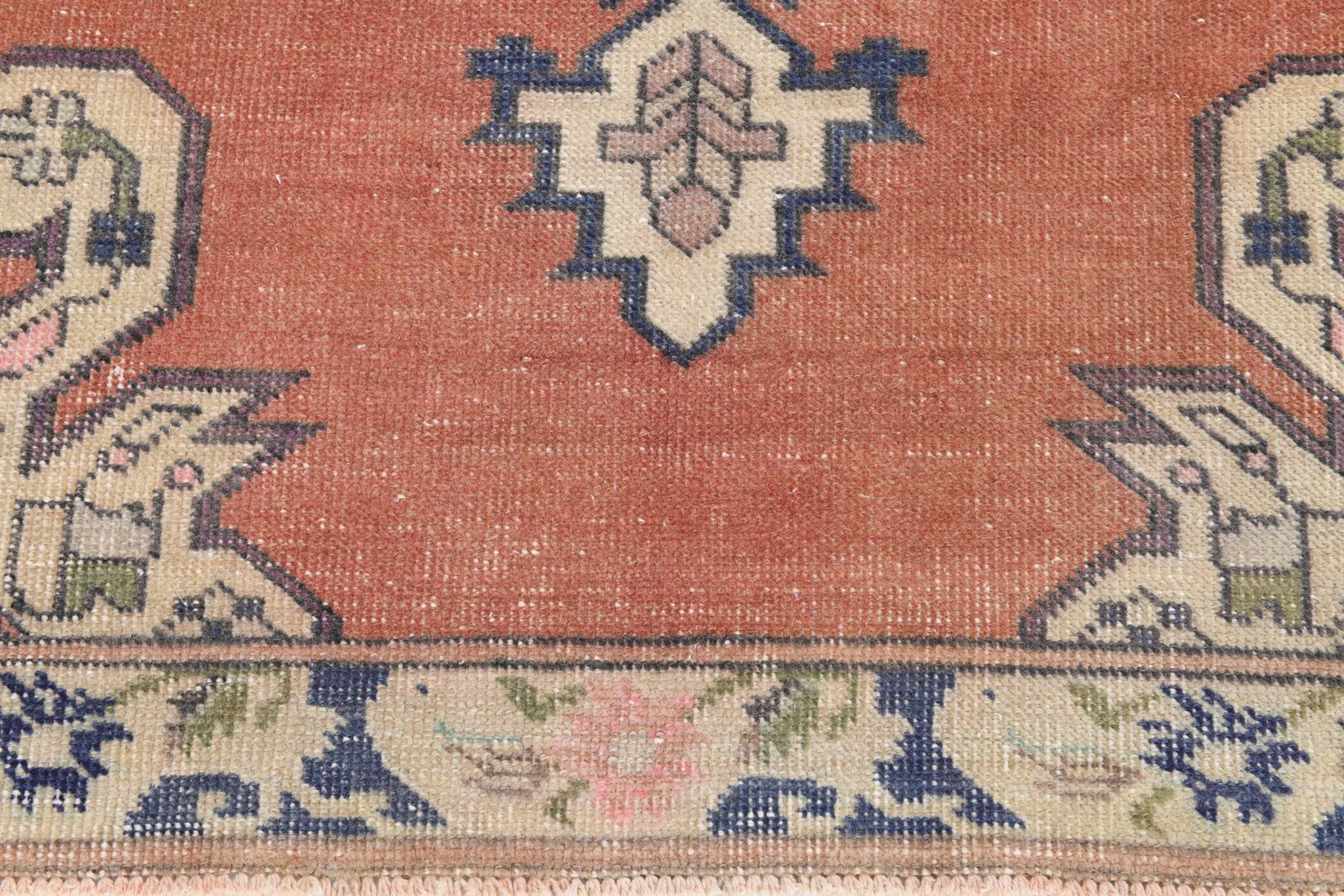 4x7 Brunt Red Oriental Handmade Vintage Rug, 142x224Cm SK 6770