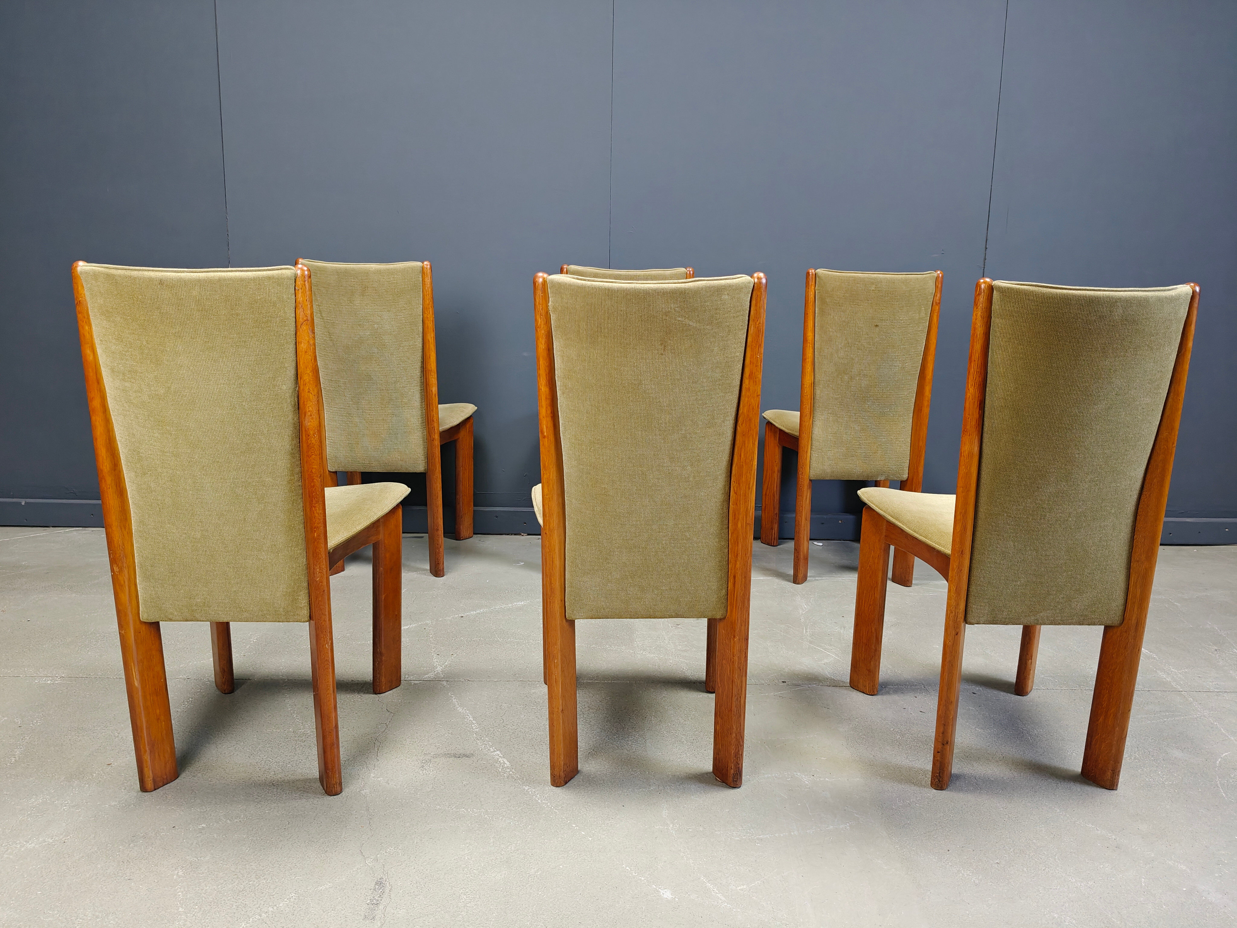 Vintage Danish dining chairs set of 6 - 1970s