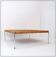 Table basse en métal chromé et corde