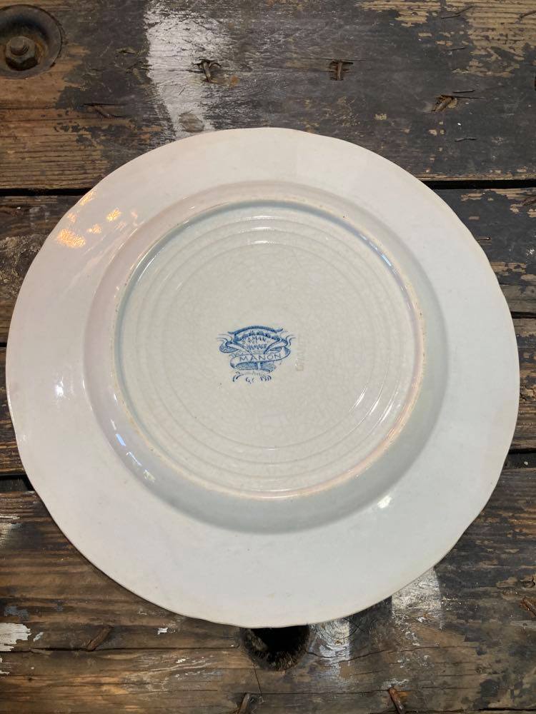 St. Amand Plate and Blue Manon Model Hamage