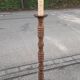 Art Deco turned wood floor lamp
