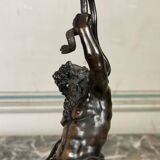 Silenus, bronze sculpture after the antique, 19th century