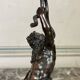 Silenus, bronze sculpture after the antique, 19th century
