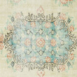 Anatolian handmade vintage rug 277 cm x 174 cm