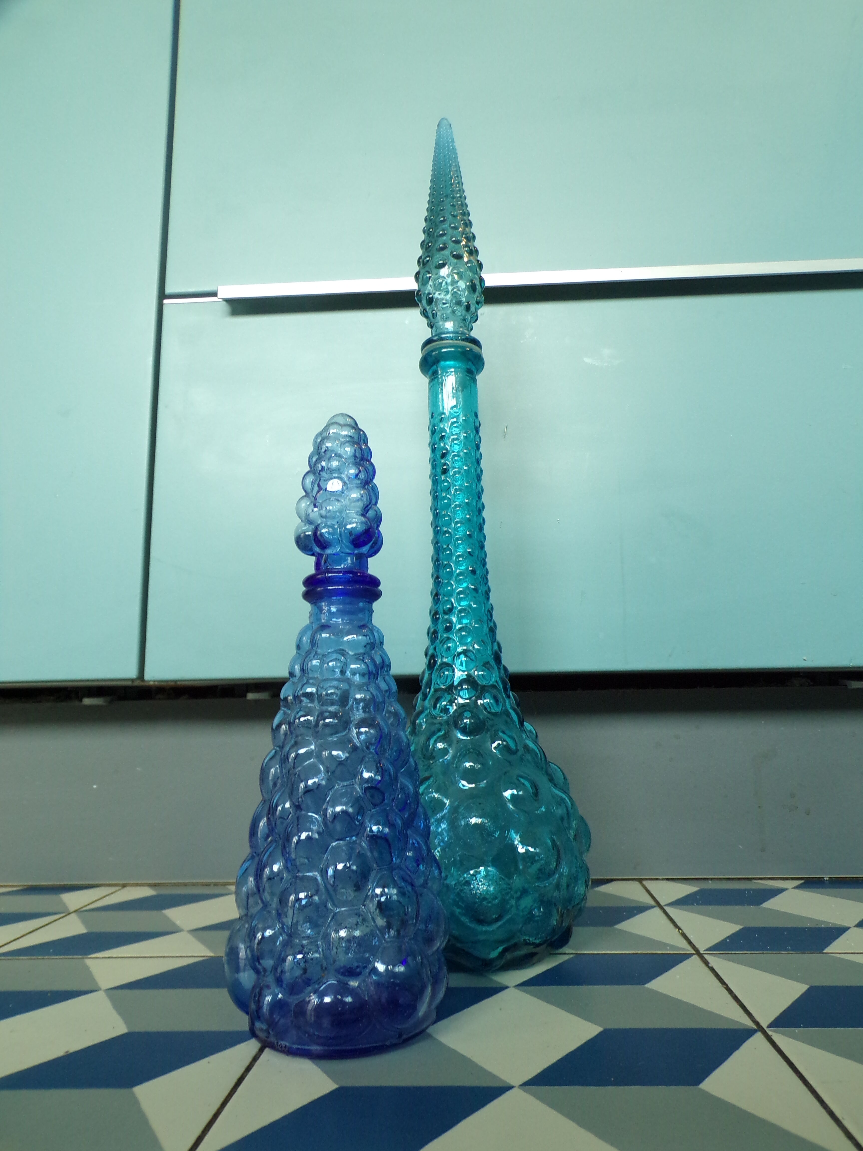 2 vintage Italian decanters