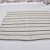 Turkish Striped Anatolian Hemp Kilim sku 3662