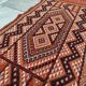 Hand-woven margoum rug in natural wool