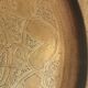 Engraved brass tray