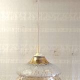 Suspension en verre style scandinave - années 60/70