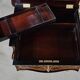 Rosewood and mahogany work table, Louis XV style, Napoleonic era